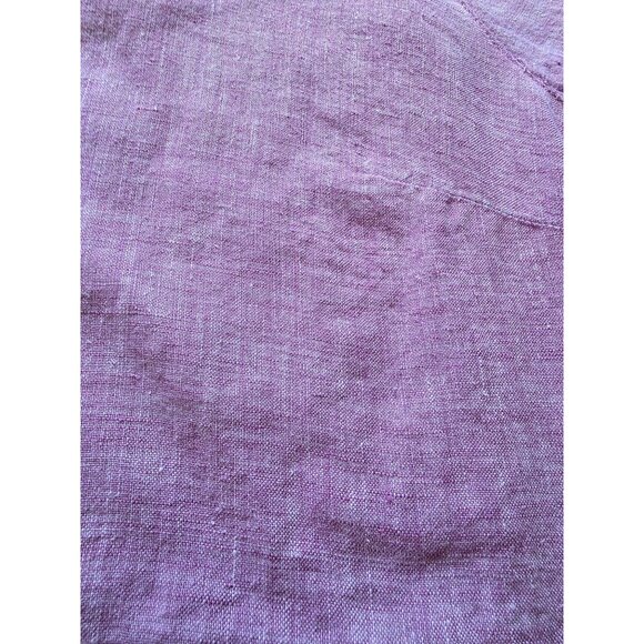 J. Jill Love Linen Womens Button-Up Shirt 2X Light Purple - Picture 7 of 9